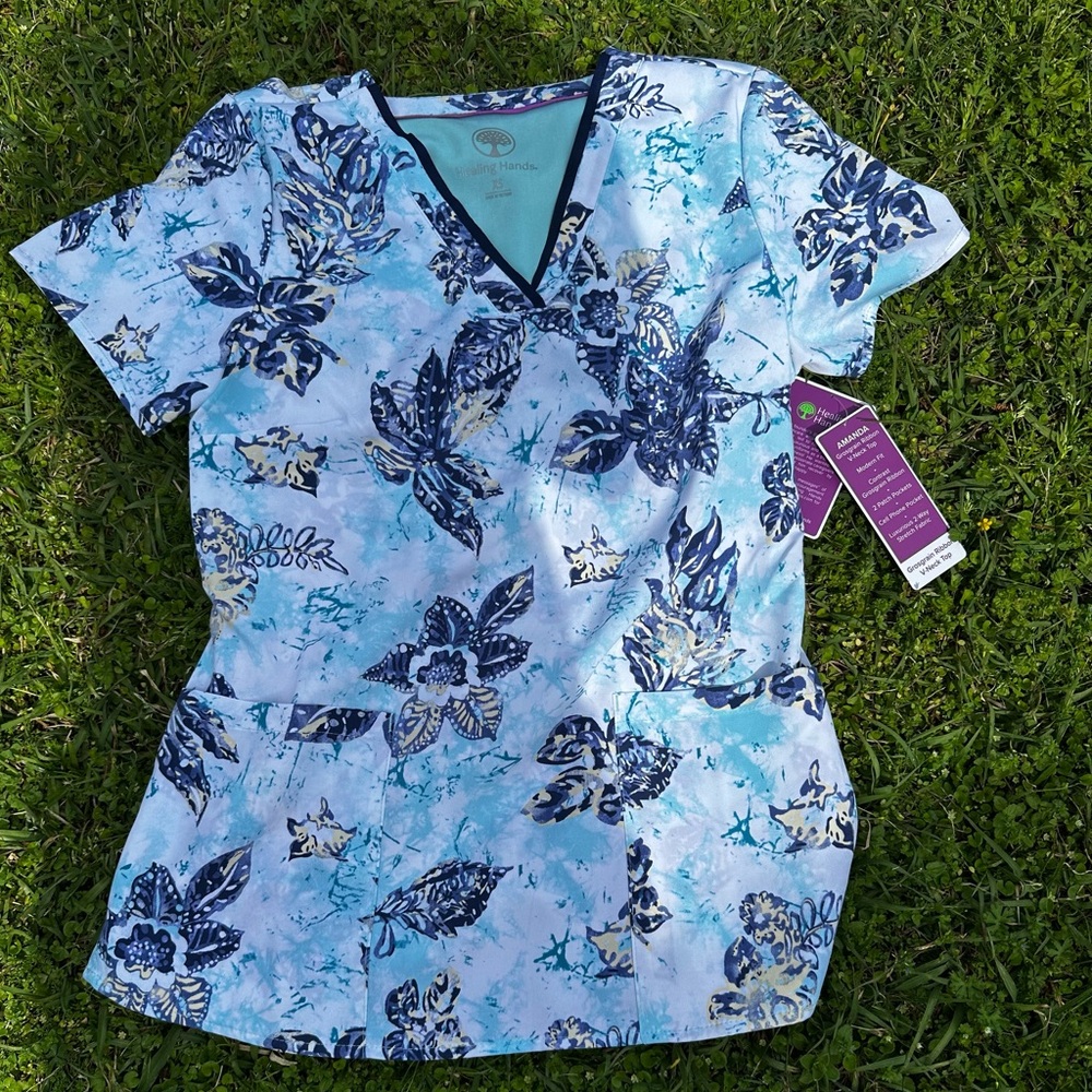NWT Healing hands scrub top